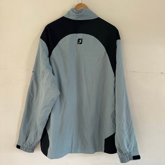 Footjoy DryJoys Long Sleeve‎ Full Zip Jacket Golf Size XLarge Blue Black - Picture 5 of 8